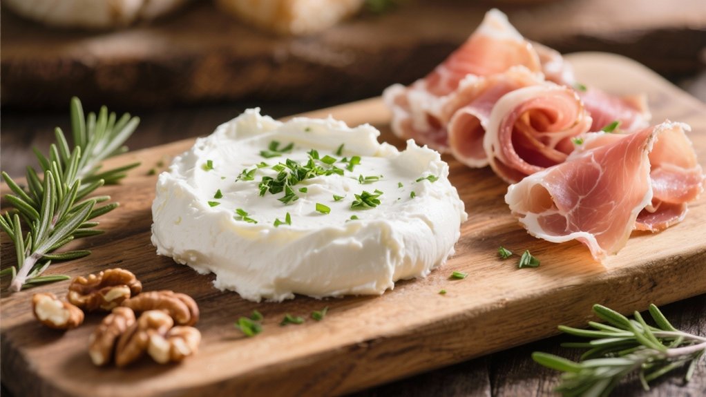herbed ricotta with prosciutto