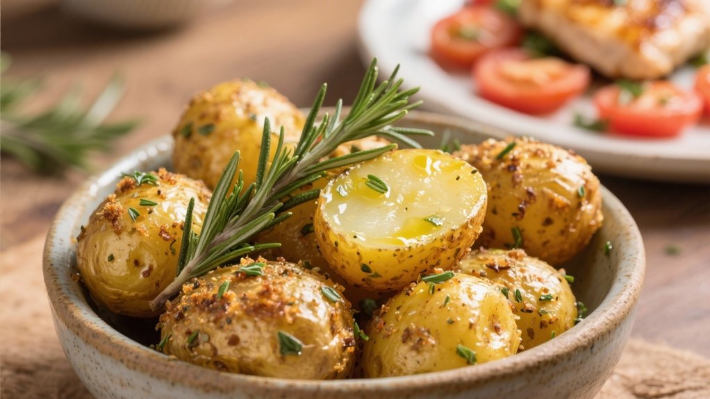 herbed roasted baby potatoes