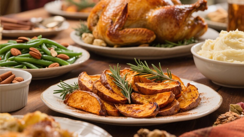 herbed turkey with yams
