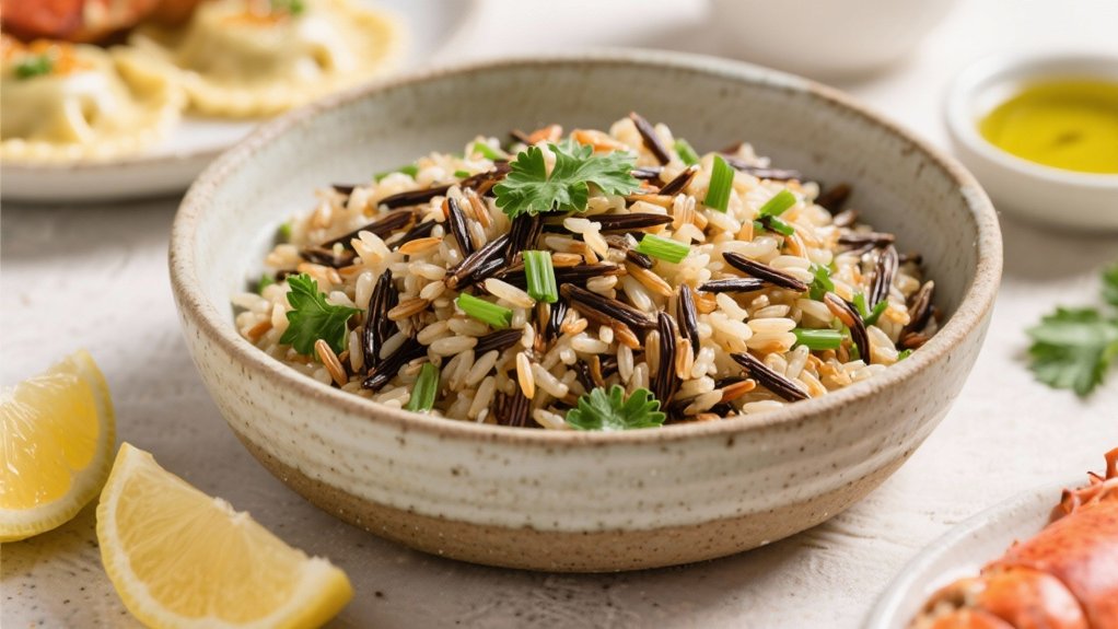 herbed wild rice pilaf