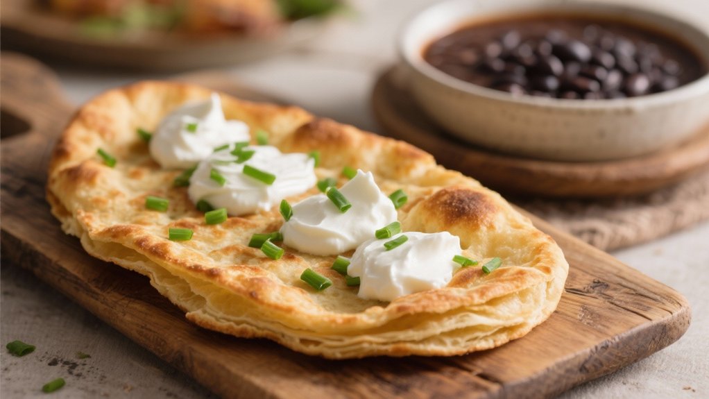 homemade flatbread for dipping