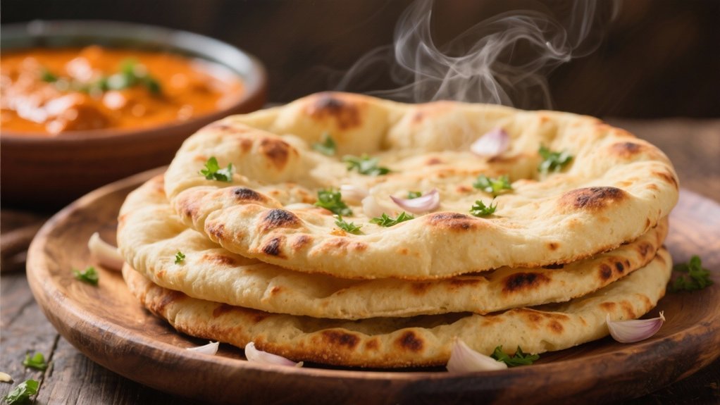 homemade garlic naan perfection