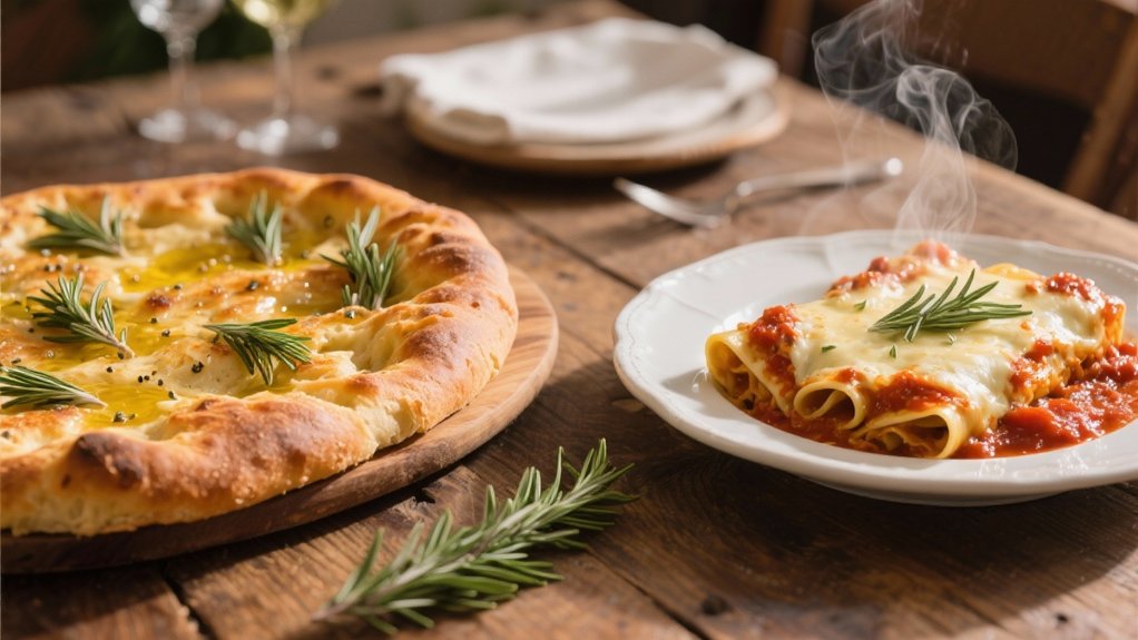 homemade rosemary infused focaccia