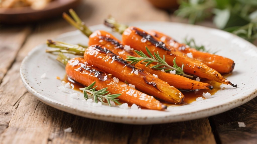 honey balsamic roasted carrots