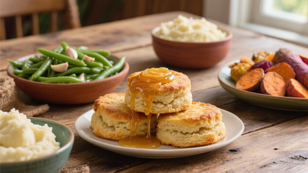 honey butter enhances biscuits