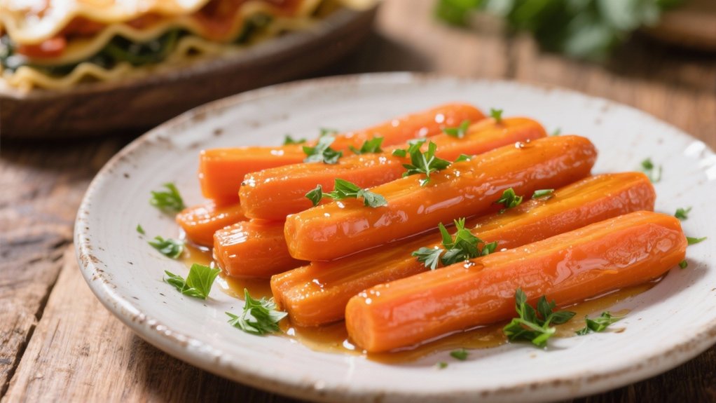 honey caramelized glazed carrots