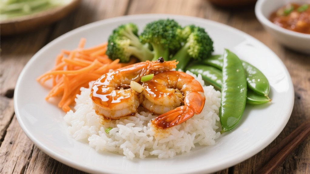 honey garlic shrimp delight