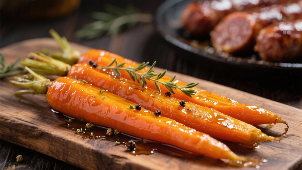 honey glazed carrot side