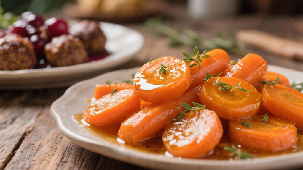 honey glazed carrot side