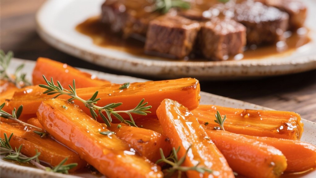 honey glazed carrot side