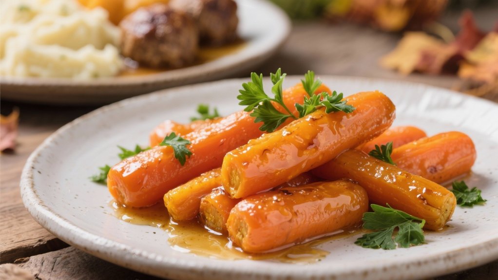 honey glazed carrot side