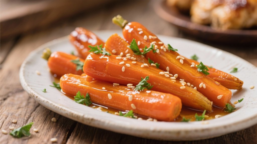 honey glazed carrot side dish