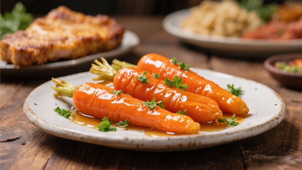 honey glazed carrot side dish