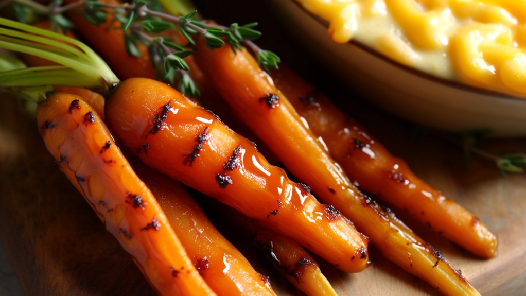 honey glazed carrot side