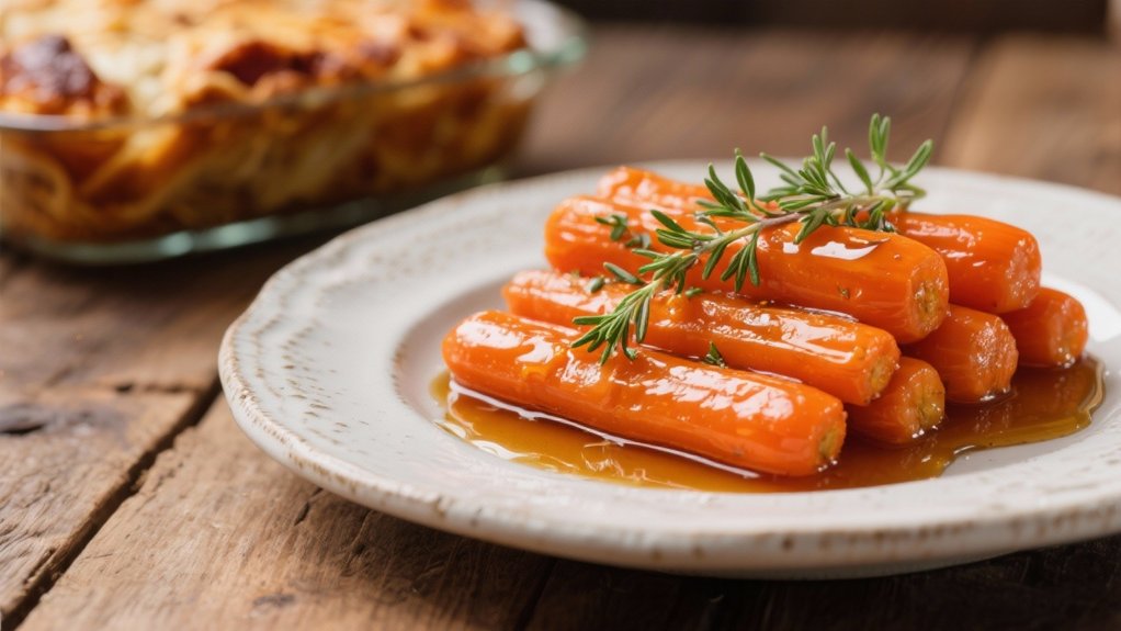 honey glazed carrot side