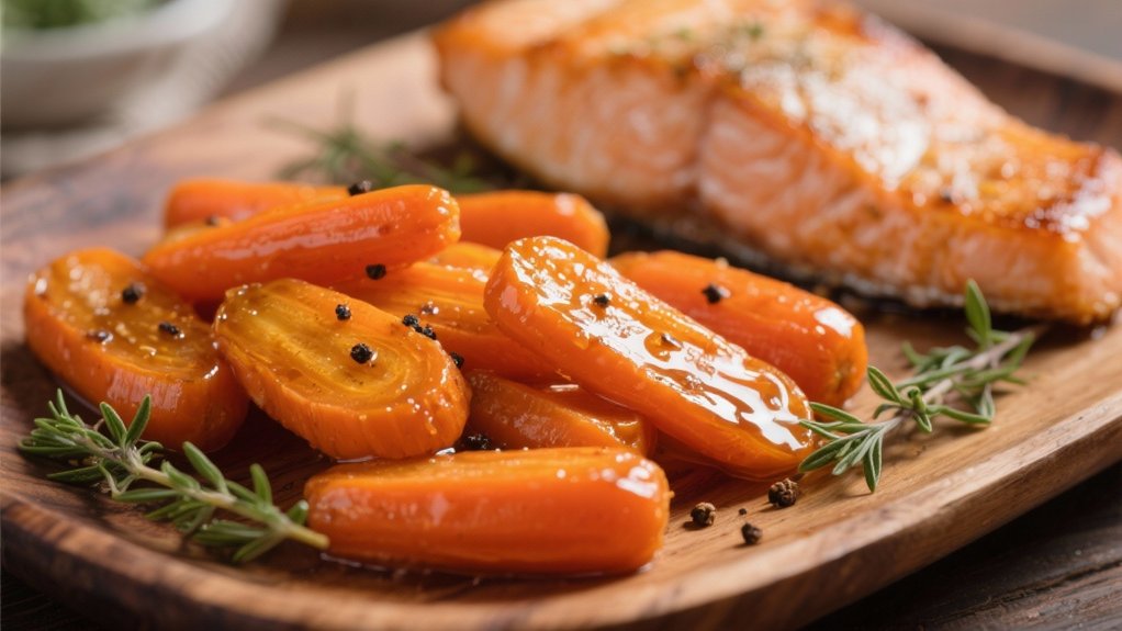 honey glazed carrot side