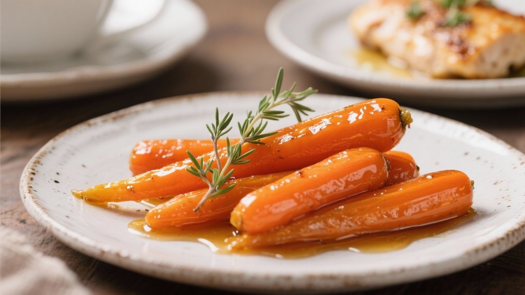 honey glazed carrot side