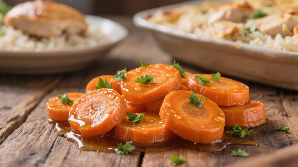 honey glazed carrot side