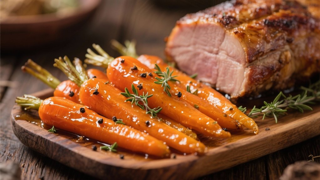 honey glazed carrot side