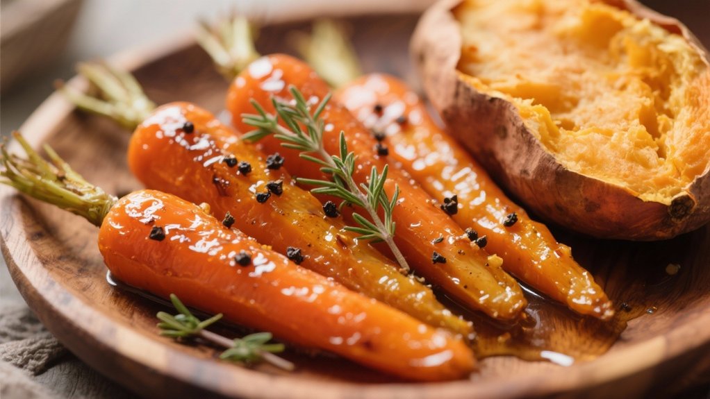 honey glazed carrot side
