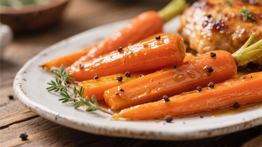 honey glazed carrot side