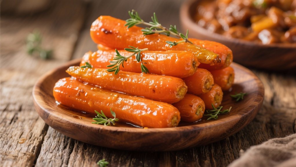 honey glazed carrots complement goulash