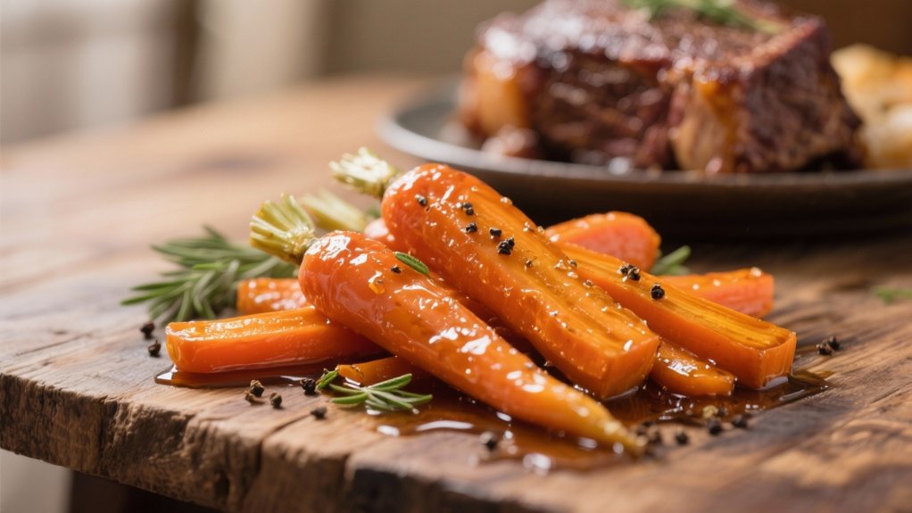 honey glazed carrots delightfully vibrant