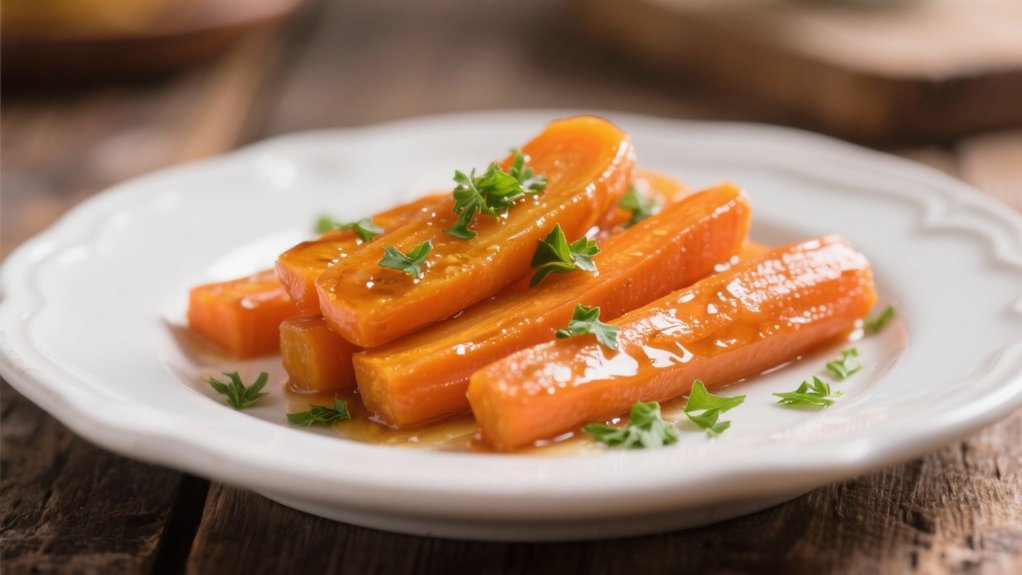 honey glazed carrots delightfully
