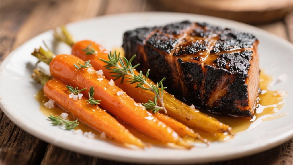 honey glazed carrots enhance flavor