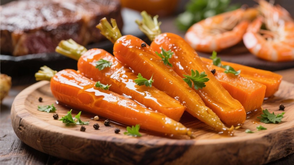 honey glazed roasted carrots