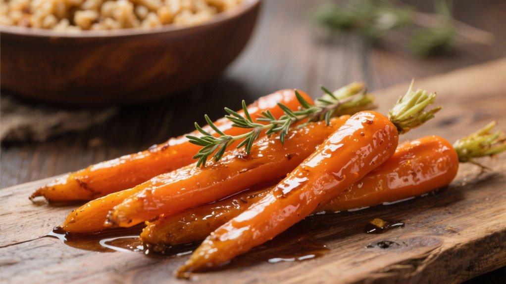 honey glazed sweet carrots