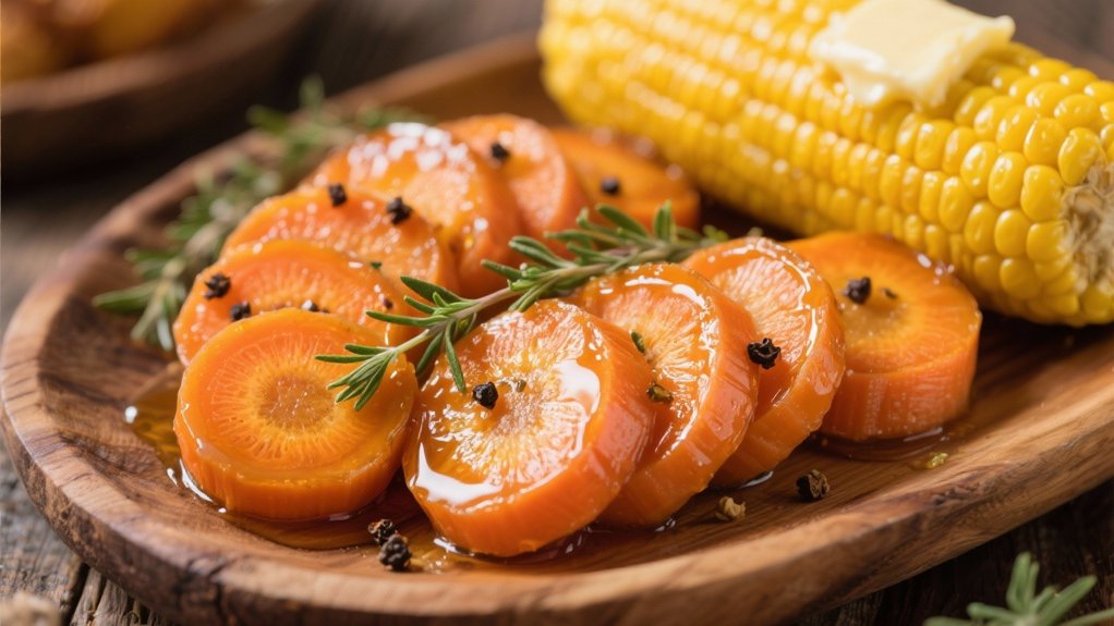 honey glazed tender carrots