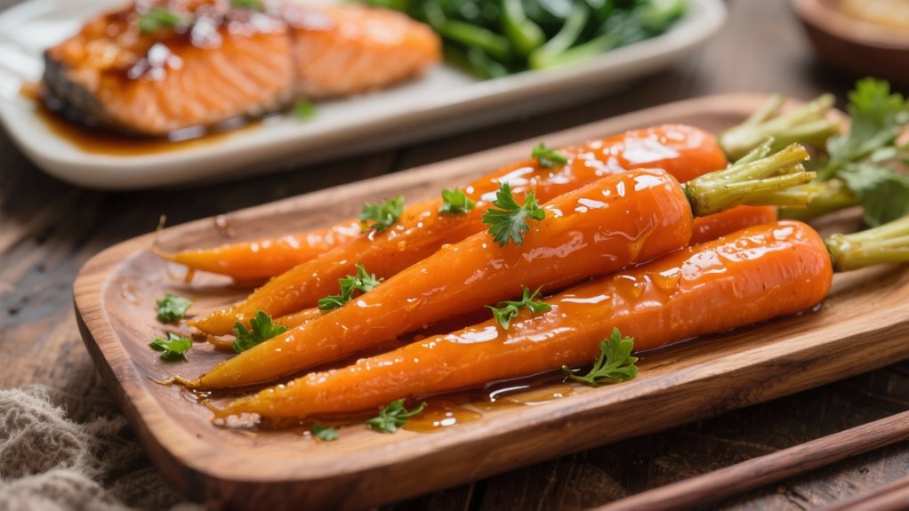 honey glazed tender carrots