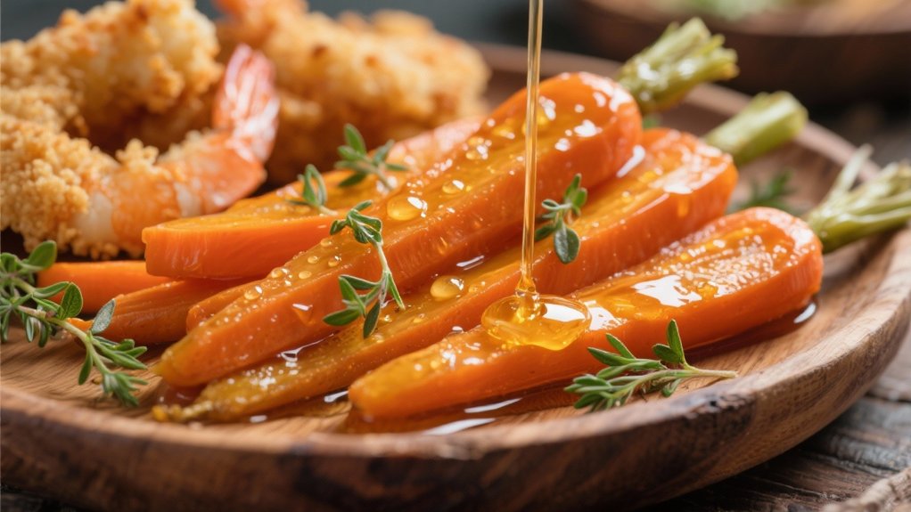 honey glazed tender carrots