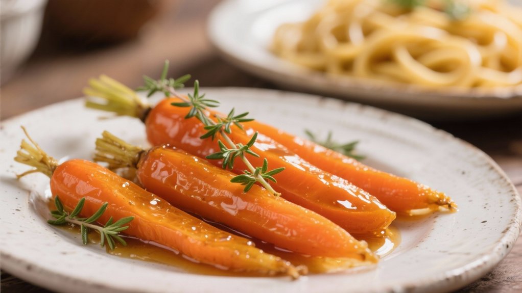honey glazed tender carrots