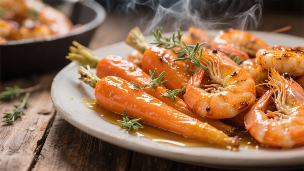 honey glazed tender carrots