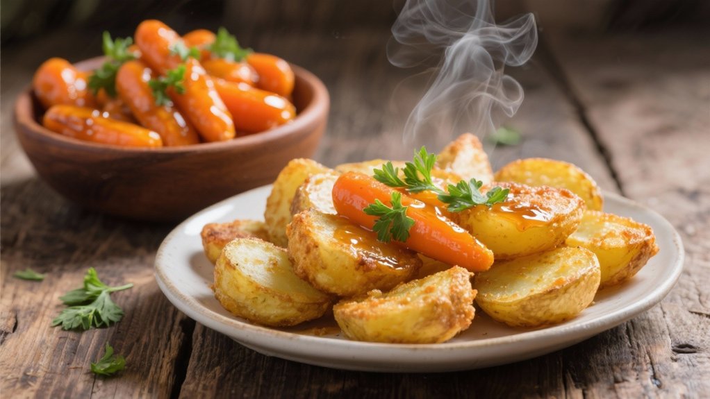 honey glazed vibrant carrots