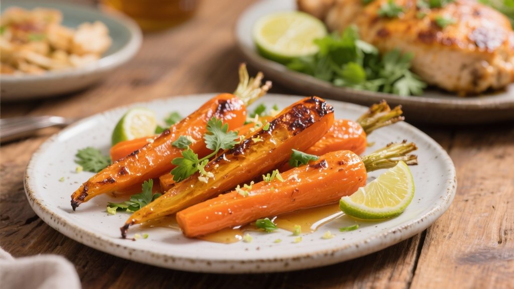 honey lime roasted carrots