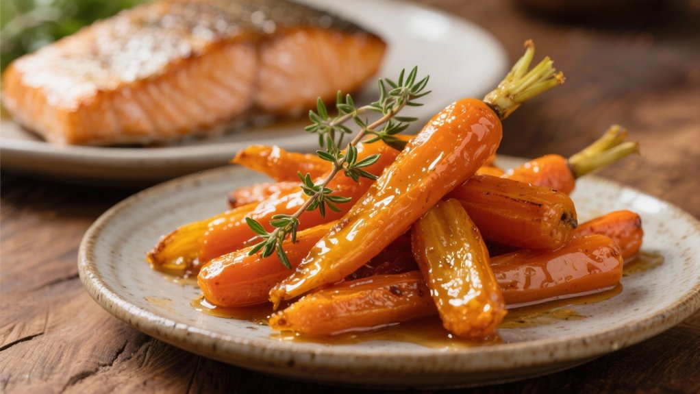 honey roasted caramelized carrots