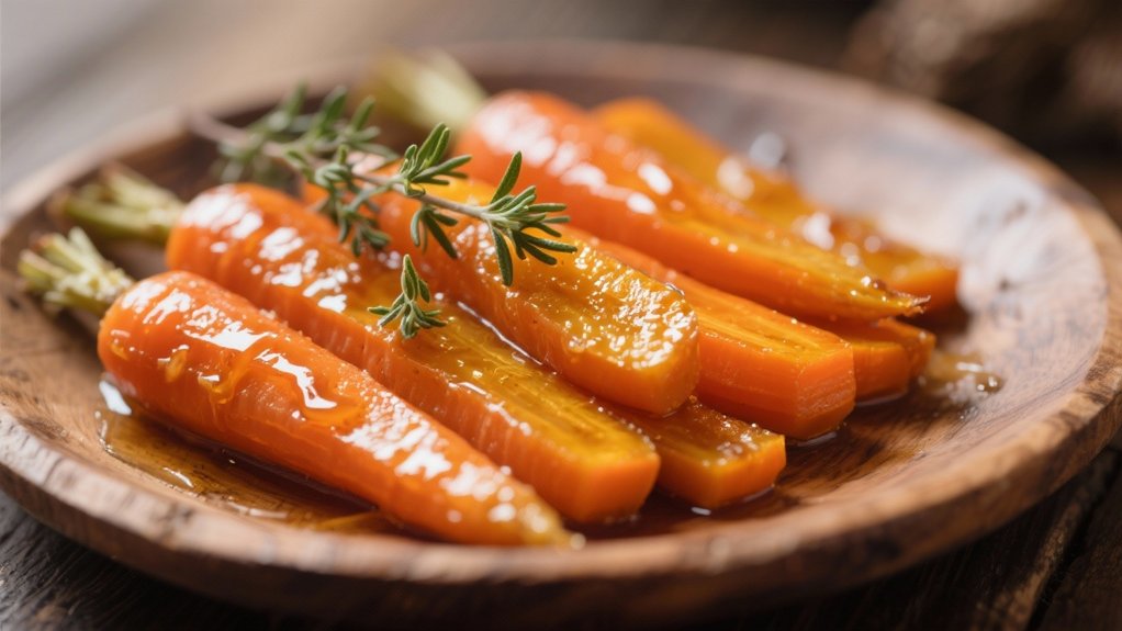 honeyed thyme roasted carrots