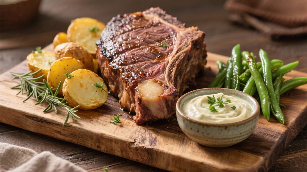 horseradish cream enhances prime rib
