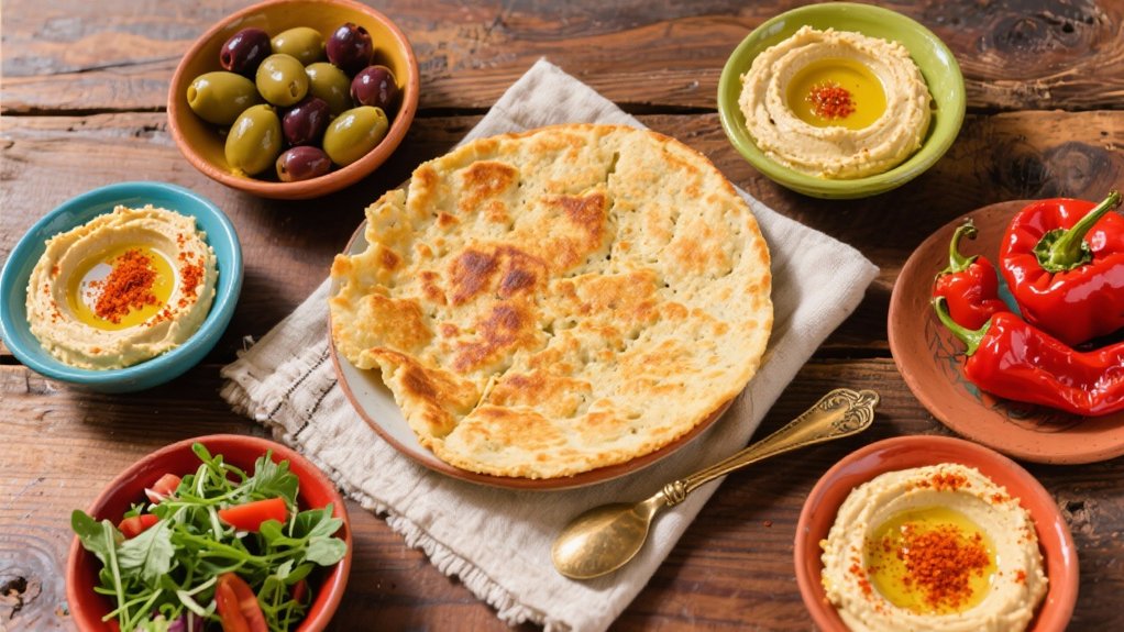 hummus and socca pairing