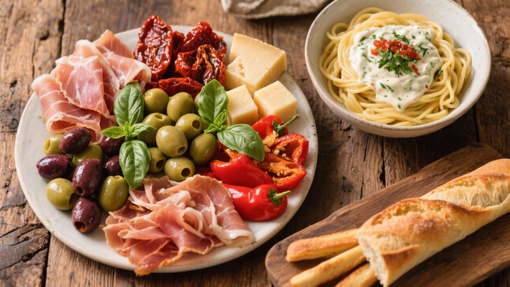 impressive antipasto platter arrangement