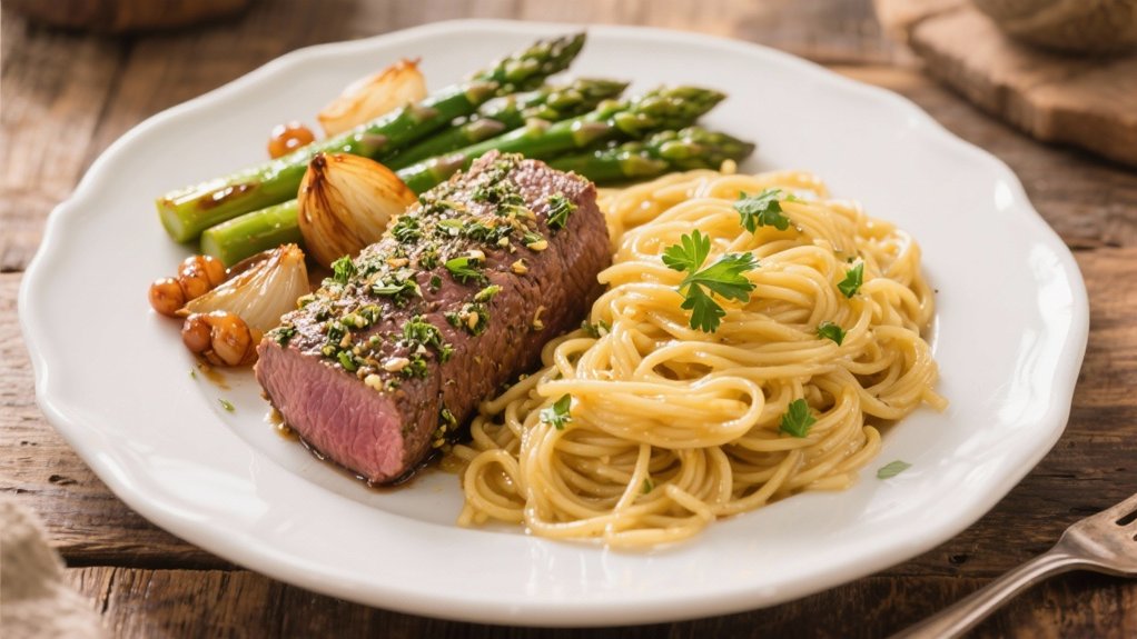 impressive herb crusted tenderloin dinner