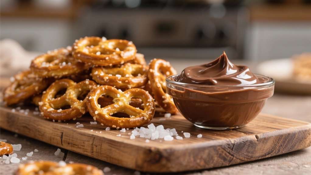 indulgent chocolate pretzel pairing