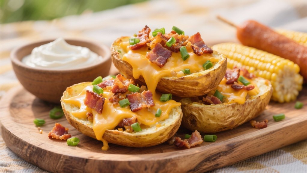 indulgent crispy potato skins
