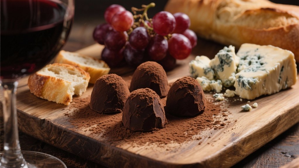 indulgent dark chocolate truffles