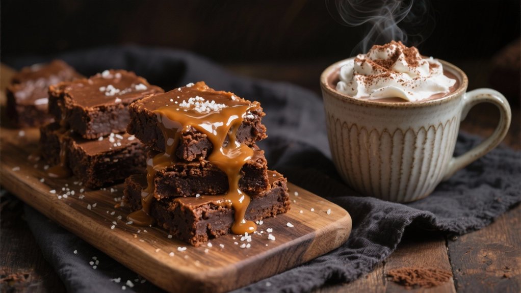 indulgent salted caramel brownies