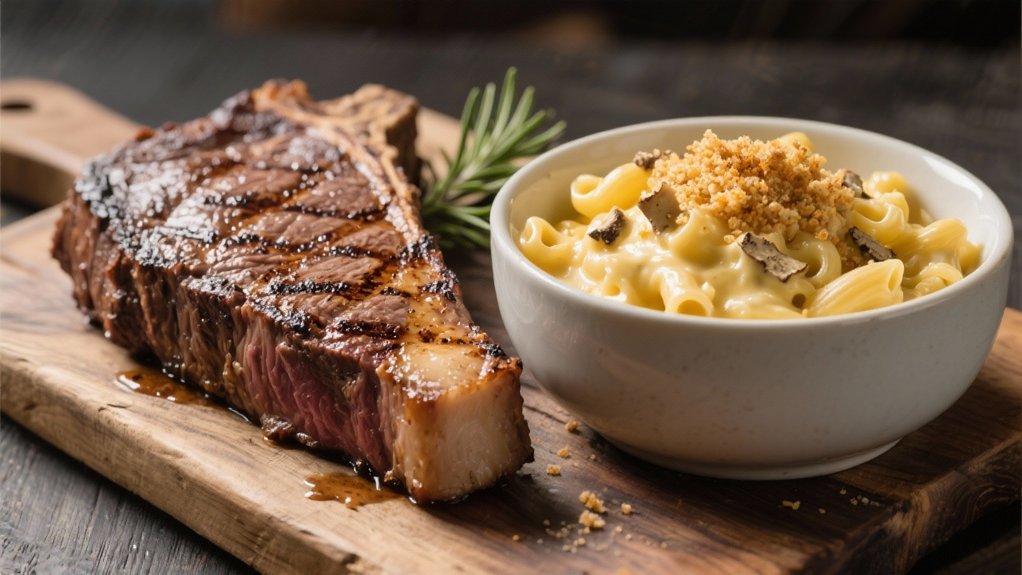 indulgent truffle mac and cheese