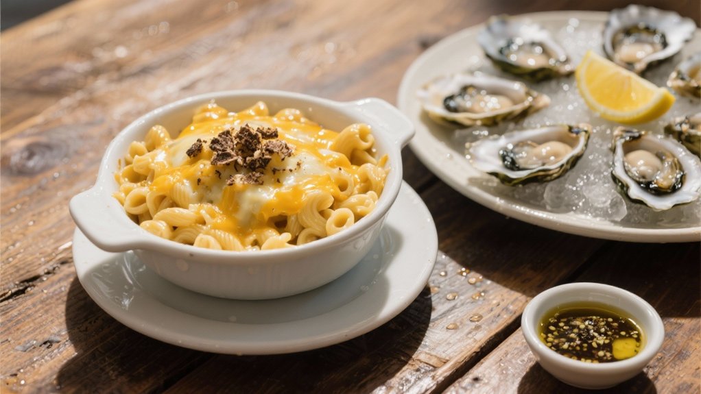 indulgent truffle mac and cheese